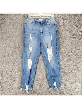Jelly Jeans Womens 13 Blue Stretch Denim High Rise